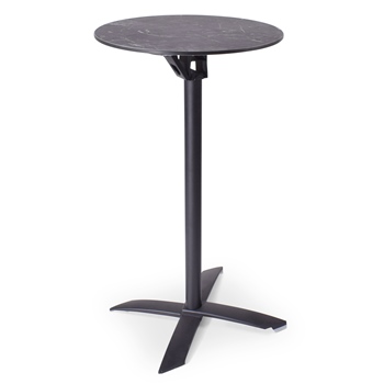 Statafel Bodo Zwart Marmer Ø60cm (volkern blad)